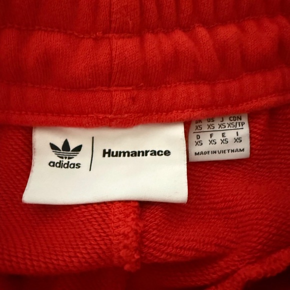 Adidas x Pharrell Williams Human Race Red Sweat Pants Humanrace Adult Size XS - Picture 6 of 7
